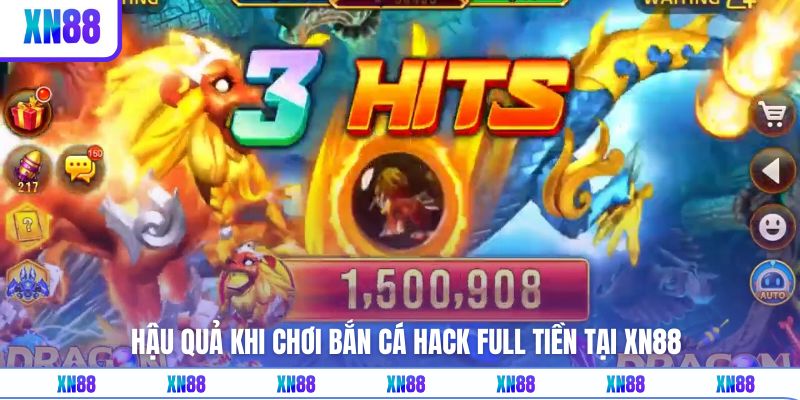 Dùng tool hack full tiền gây ra nhiều hậu quả